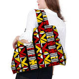 African Wax Large Tote Reusable Cotton Shopping Bag