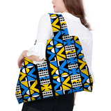 African Wax Large Tote Reusable Cotton Shopping Bag