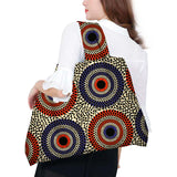 African Wax Large Tote Reusable Cotton Shopping Bag