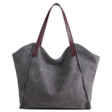 Big Size Women Autumn Canvas Shoulder Bag Female Casual Large Capacity Crossbody