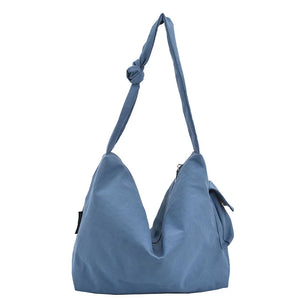 Teenager Girl Canvas Hobo Shoulder Bag Casual High Street Messenger Bag