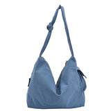 Teenager Girl Canvas Hobo Shoulder Bag Casual High Street Messenger Bag