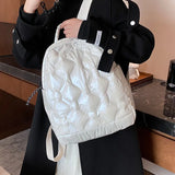 Cotton Women's Backpack High Capacity School Bag for Teenage Girl