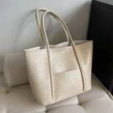 Big Stone Pattern Leather Shoulder Side Bag for Women