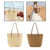 Straw Weave Tote Beach Bags Large Capacity Shoulder Bag