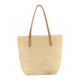 Straw Weave Tote Beach Bags Large Capacity Shoulder Bag