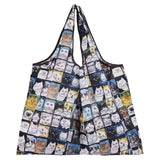 Large Nylon Shopping Bag Supermarket Tote Eco Reusable Portable Shoulder