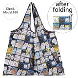 Large Nylon Shopping Bag Supermarket Tote Eco Reusable Portable Shoulder