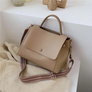 Large Capacity Tote Bag Women Pu Leather Shoulder Handbag