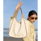 Soft Leather Tote Handbag for Women Large Capacity Ladies Shoulder Bag