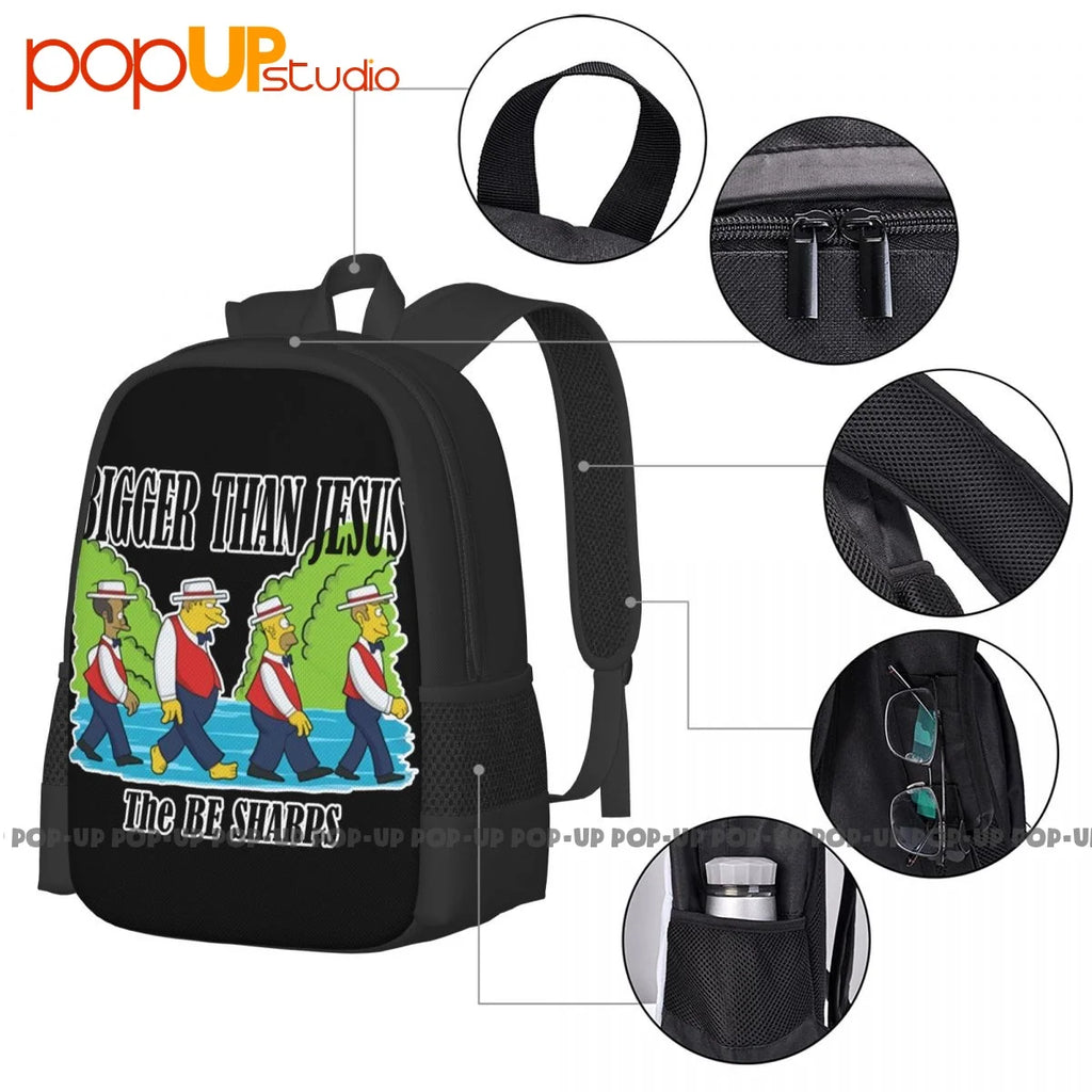 Be Sharps Backpack Large Capacity Vintage Foldable Storage Bag