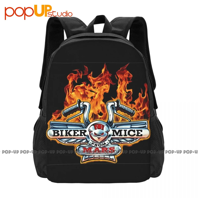 Biker Mice From Mars Cartoon Backpack Large Capacity Travel Shoe Bag Gymnast Bag