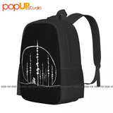 Forest Gravel Backpack Large Capacity Travel Shoe Bag Eco Friendly
