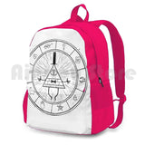 Bill Cipher-Black Outdoor Hiking Backpack Waterproof Camping Travel