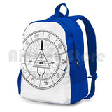Bill Cipher-Black Outdoor Hiking Backpack Waterproof Camping Travel