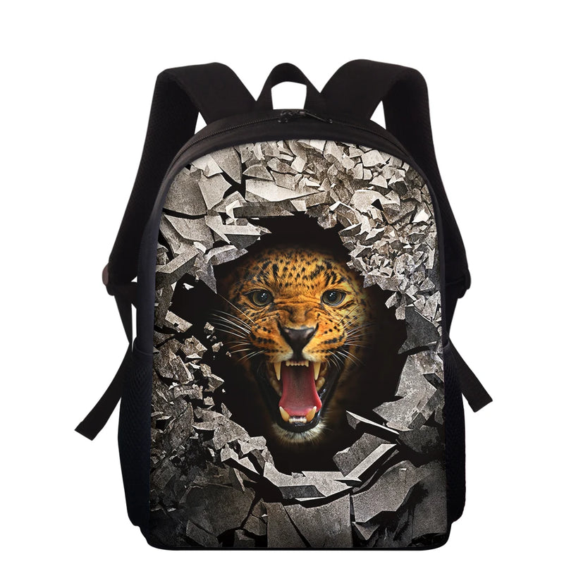 3D Print Kids Backpack School Bag Set For Teenager Boys Girls