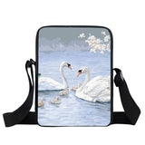 Bird Crane Peacock Messenger Bag Women Crossbody Handbag