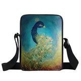 Bird Crane Peacock Messenger Bag Women Crossbody Handbag