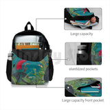 Vintage Botanical Illustration Jungle Birds Outdoor Hiking Backpack