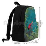 Vintage Botanical Illustration Jungle Birds Outdoor Hiking Backpack