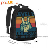 Teenager Style Gaming Backpack Large Capacity Bookbag