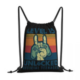 Level 15 Unlocked Teenager Gaming Drawstring Bag
