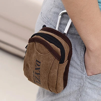 Bisi Goro Outdoor Sports Belt Bag Canvas Phone Small Bolsa Pierna