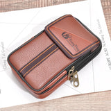 Bisi Goro PU Leather Waist Bag Multi-function Pocket