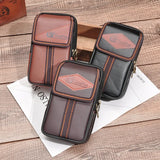 Bisi Goro PU Leather Waist Bag Multi-function Pocket