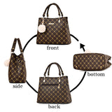 Women Leather Shoulder Bag High Shoulder Retro Totes
