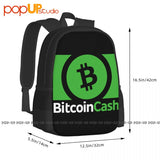 Bitcoin Cash Backpack Large Capacity School Gym Bag for Travel