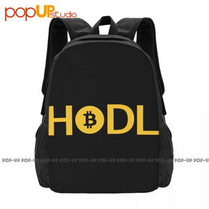 Bitcoin Hodl Backpack Large Capacity Storage Bag For Travel