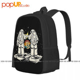 Bitcoin Hodl Cryptocurrency Backpack Large Capacity Gym Art Print Storage Bag