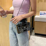Acrylic Box Clutch Bag Women Evening Party Bag Crossbody Purse