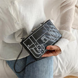 Acrylic Box Clutch Bag Women Evening Party Bag Crossbody Purse