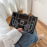 Acrylic Box Clutch Bag Women Evening Party Bag Crossbody Purse