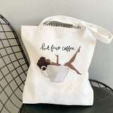 African Curly Hair Girl Shoulder Bag Large Messenger Bag