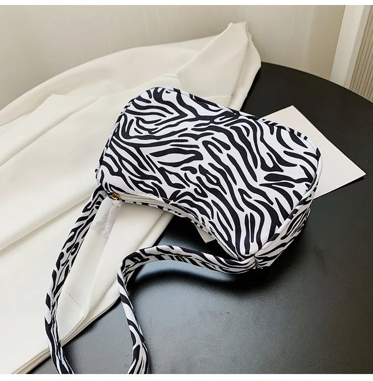 Butterfly Cow Pattern Mini Small Shoulder Bag Y2k Korea Style