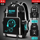 Anti-Theft Woman Backpack Laptop Charge Computer Backpacks Butterfly Ribbon