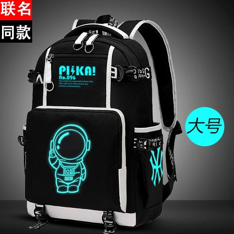 Anti-Theft Woman Backpack Laptop Charge Computer Backpacks Butterfly Ribbon