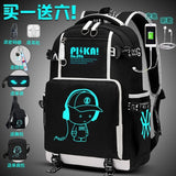Anti-Theft Woman Backpack Laptop Charge Computer Backpacks Butterfly Ribbon