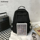 Unisex Large Capacity School Oxford Backpack All-match Retro Harajuku College Ru