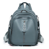Women Zipper Ladies Backpack PU Leather School Bags Crossbody Shoulder