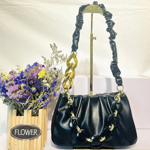 Shoulder Bag for Women Pu Leather Handbags Flap Solid