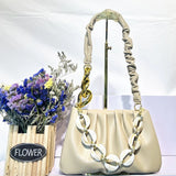 Shoulder Bag for Women Pu Leather Handbags Flap Solid