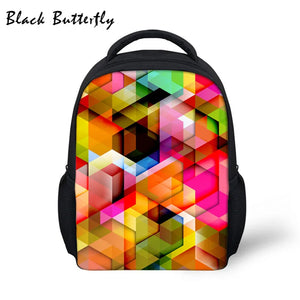 Colorful Pattern Student- Bags Backpack Kids School Bags Children Book Bag