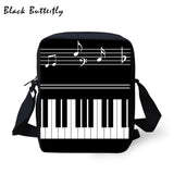 Butterfly Music Note Piano Printed School Bags Backpack 3D