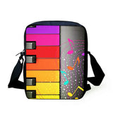 Butterfly Music Piano Keyboard Printed School Bags Backpack