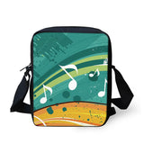 Butterfly Music Piano Keyboard Printed School Bags Backpack