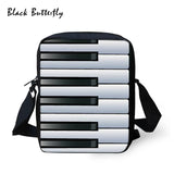 Butterfly Music Piano Keyboard Printed School Bags Backpack